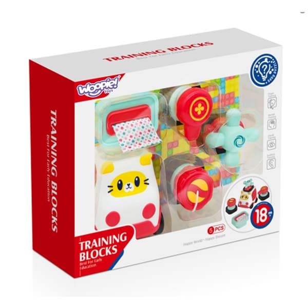 WOOPIE BABY Montessori Byggsats med Manipulativa Delar – Bil Katt 2