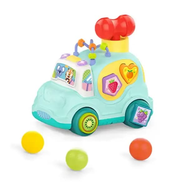 WOOPIE BABY Interaktiv Musikalsk Bil Montessori Sorter Blå