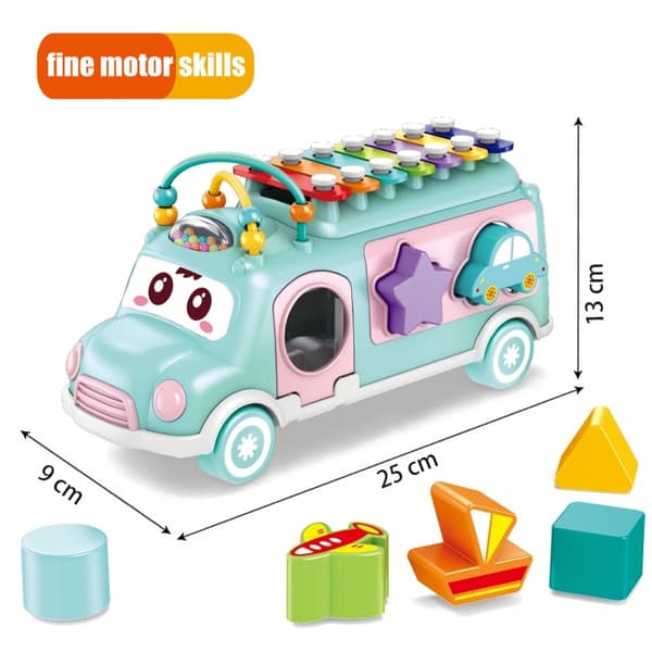 WOOPIE BABY Musikbil Sorter med Cymbaler – Grön