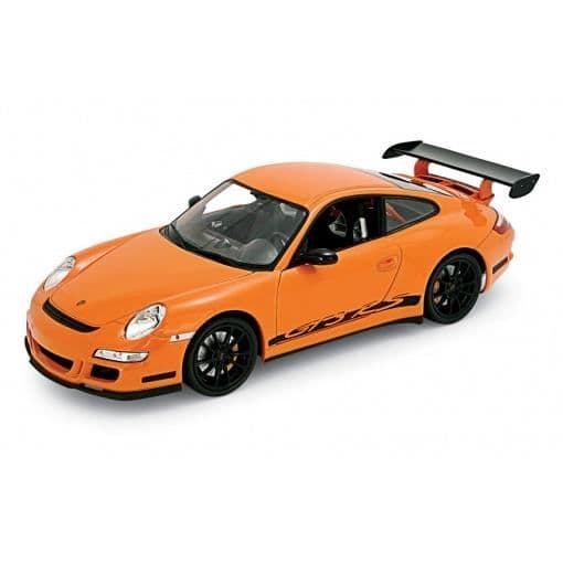 Miniatyrer monterade - Porsche 911 997 GT3RS orange 1/18 Welly