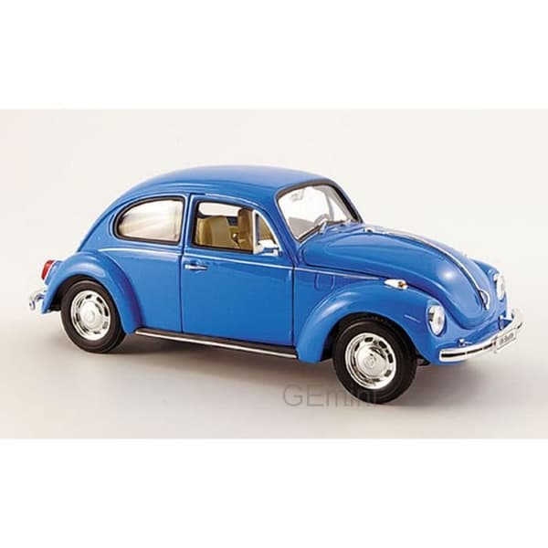 Miniatyrer monterade - Volkswagen Coccinelle Ljusblå 1972 1/24 Welly