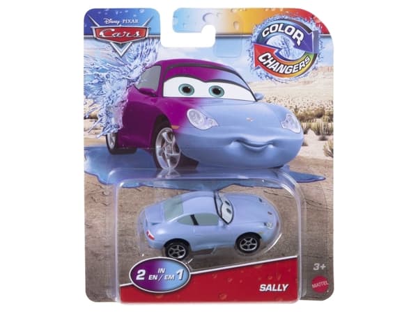 Disney Pixar Cars Disney and Pixar Cars Color Changers Sally, Bil, 3 År, Metall, Blå, Lila