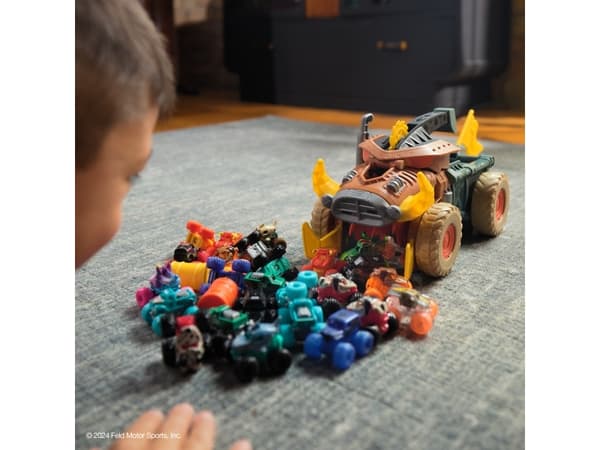 Monster Jam Mini Mad Hog Sweeper Playset