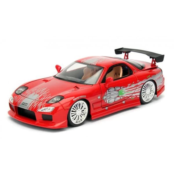 Minibil - JADA - Mazda RX-7 1993 - Röd - Skala 1:24 - Från 8 år