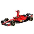 Miniatyrbild 1 av 2: Modellbil - BBURAGO - Ferrari SF-23 Carlos Sainz Nr 55 - Skala 1/24 - Figur ingår - 23 cm