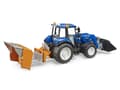 Pikkukuva 4 / 5: New Holland T5.120 FL:llä, lastauslaatikko, haarukat + 1 pyöröpaali