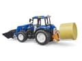 Pikkukuva 5 / 5: New Holland T5.120 FL:llä, lastauslaatikko, haarukat + 1 pyöröpaali