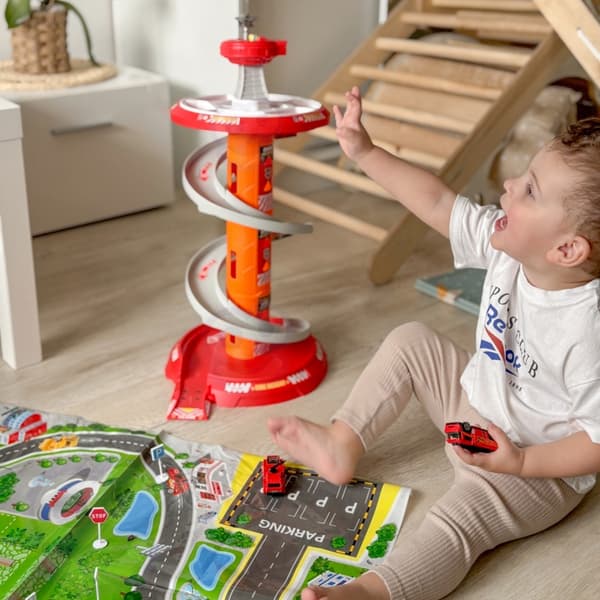 WOOPIE Spiral Bilbane med garage – 3 dele