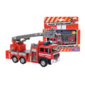 Miniatyrbild 1 av 2: Brandbil i metall - Hipo - HKG80 - Öppningsbara dörrar - Belysning - Ljud - Stegar