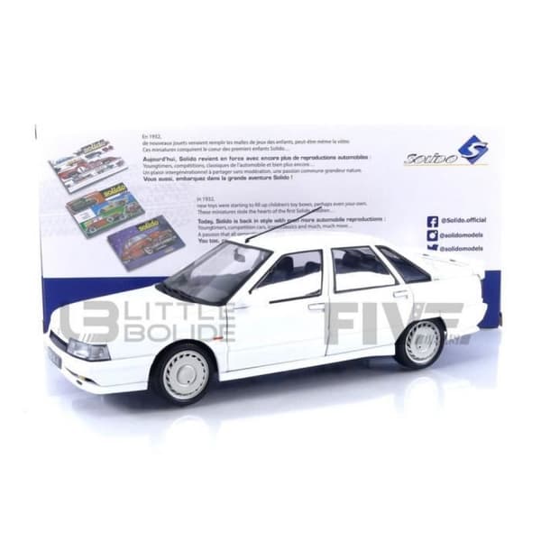 Samlarbil - SOLIDO - RENAULT R21 MK1 - 1988 - Vit - 1/18