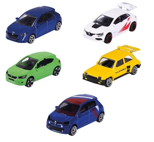Majorette - 212053166SM1 - Set 5 delar - Miniatyrbilar i metall - Skala 1/64 -