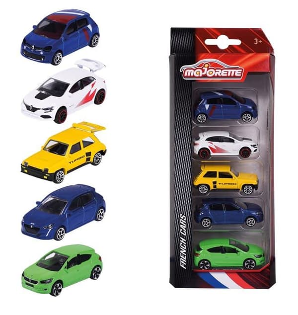 Majorette - 212053166SM1 - Set 5 delar - Miniatyrbilar i metall - Skala 1/64 -