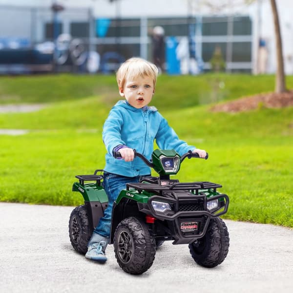 Elektrisk Quad Bike Barn LED Music 3+ Sort/Grønn