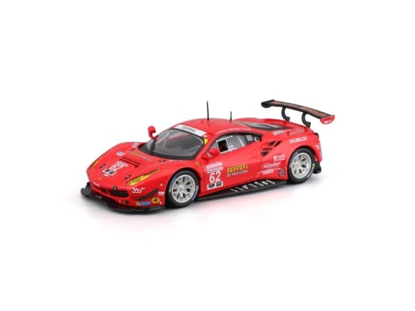 BBURAGO Ferrari Racing – 488 GTE 2017, Sportsbil, Montert på forhånd, 1:43, Ferrari 488 GTE, Alle kjønn, Metall, Plast