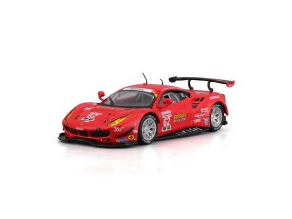 BBURAGO Ferrari Racing – 488 GTE 2017, Sportsbil, Montert på forhånd, 1:43, Ferrari 488 GTE, Alle kjønn, Metall, Plast