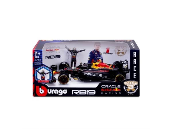 BBURAGO Red Bull RB19 (2023) #1, Sportsbil, Montert på forhånd, 1:24, Red Bull F1 RB19, Alle kjønn, Metall, Plast