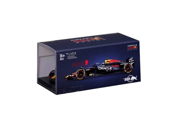 BBURAGO RedBull F1 RB20, Sportsbil, Montert på forhånd, 1:43, RedBull F1 RB20, Alle kjønn, Metall, Plast