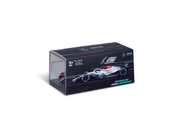 BBURAGO 18-38066, Sportsbil, Montert på forhånd, 1:43, Mercedes W13 (Nummer 63), Alle kjønn, Metall, Plast