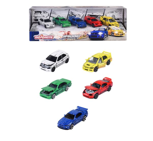 Majorette Japan Series Giftpack 5-pak