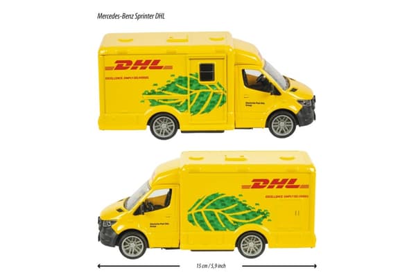 Majorette Mercedes-Benz Sprinter DHL äänellä ja valolla