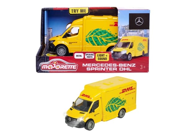 Majorette Mercedes-Benz Sprinter DHL äänellä ja valolla