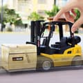 Miniatyrbillede 6 af 6: OBOSOE realistisk metalgaffeltruck med løftearm – pullback truck til drenge