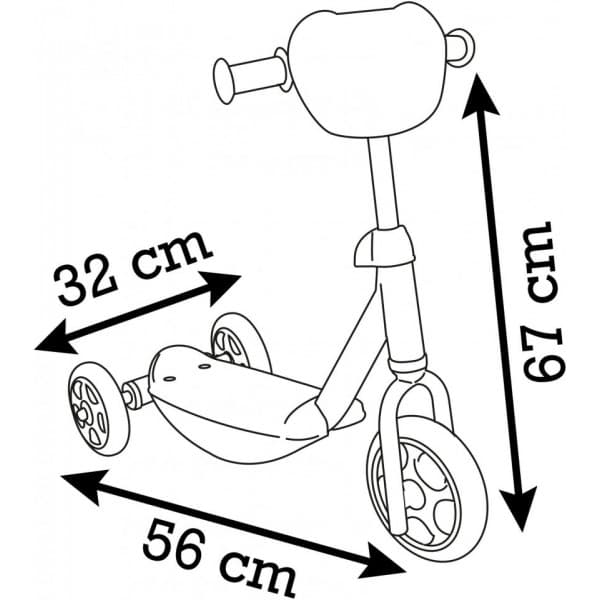 Smoby Stitch kolmipyöräinen potkulauta