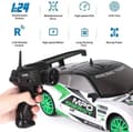 Pikkukuva 4 / 6: OBOSOE 2.4G kauko-ohjattava nelivetoinen leluauto 1:24 mittakaava – nopea sähköinen propulsioauto valoilla pojille