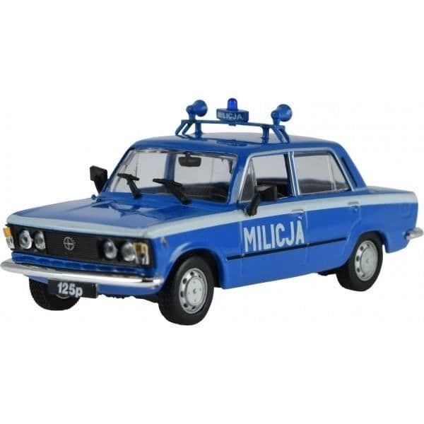 FIAT 125P POLISMILJÖ 1:43 POLSK KLASIKER 9 CM DAFFI B-273