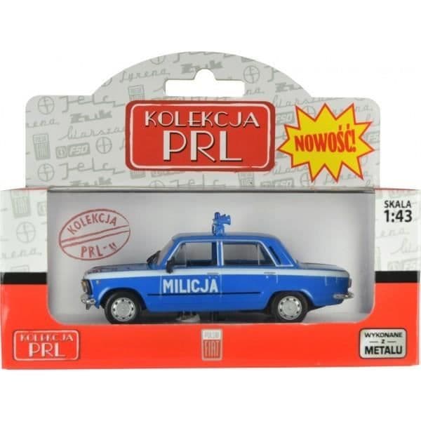 FIAT 125P POLISMILJÖ 1:43 POLSK KLASIKER 9 CM DAFFI B-273
