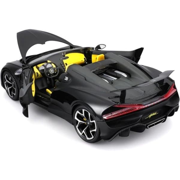 BBURAGO 11051 MINIATYR BUGATTI MISTRAL SVART 1/18