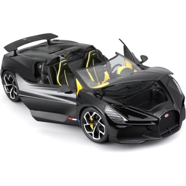 BBURAGO 11051 MINIATYR BUGATTI MISTRAL SVART 1/18