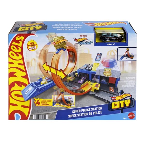 Hot Wheels City Super Polisstation Bilbana