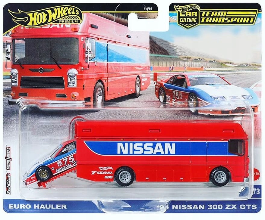 HOT WHEELS Premium Team Transport '94 Nissan 300 ZX GTS & Euro