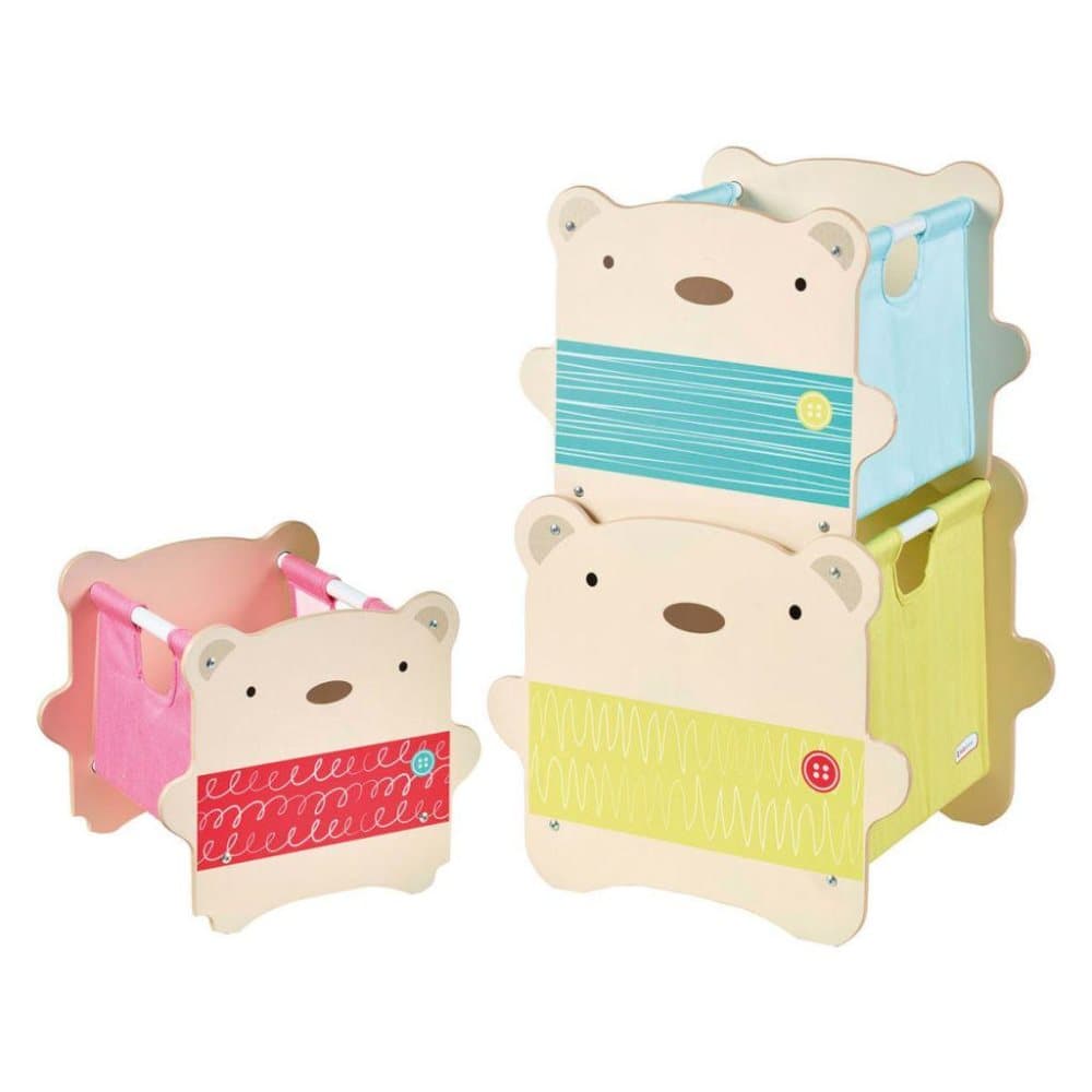 Worlds Apart Oppbevaringskasser 3 stk Bear Hug beige WORL230013