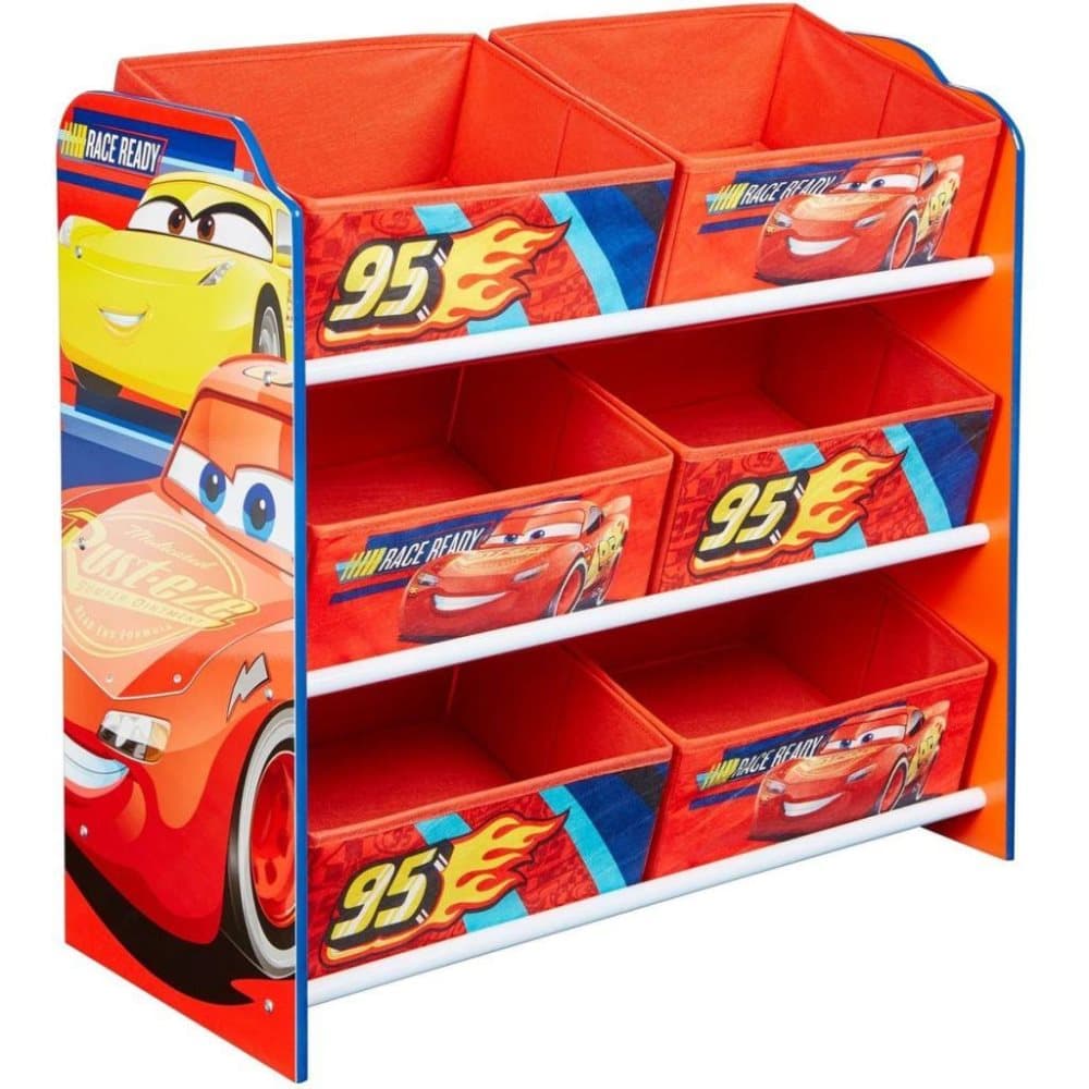 Disney Oppbevaringskasse for barn Biler rød 60x30x64 cm WORL320019