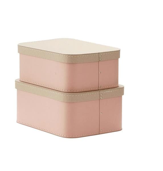 Kids Concept, Förvaringsbox 2-set, Rosa