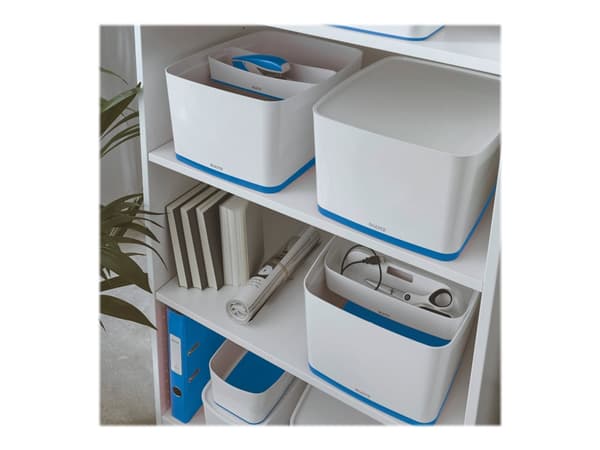 Leitz MyBox Large - Förvaringsbox - för A4 (210 x 297 mm) - 18 liter - blå-metallic