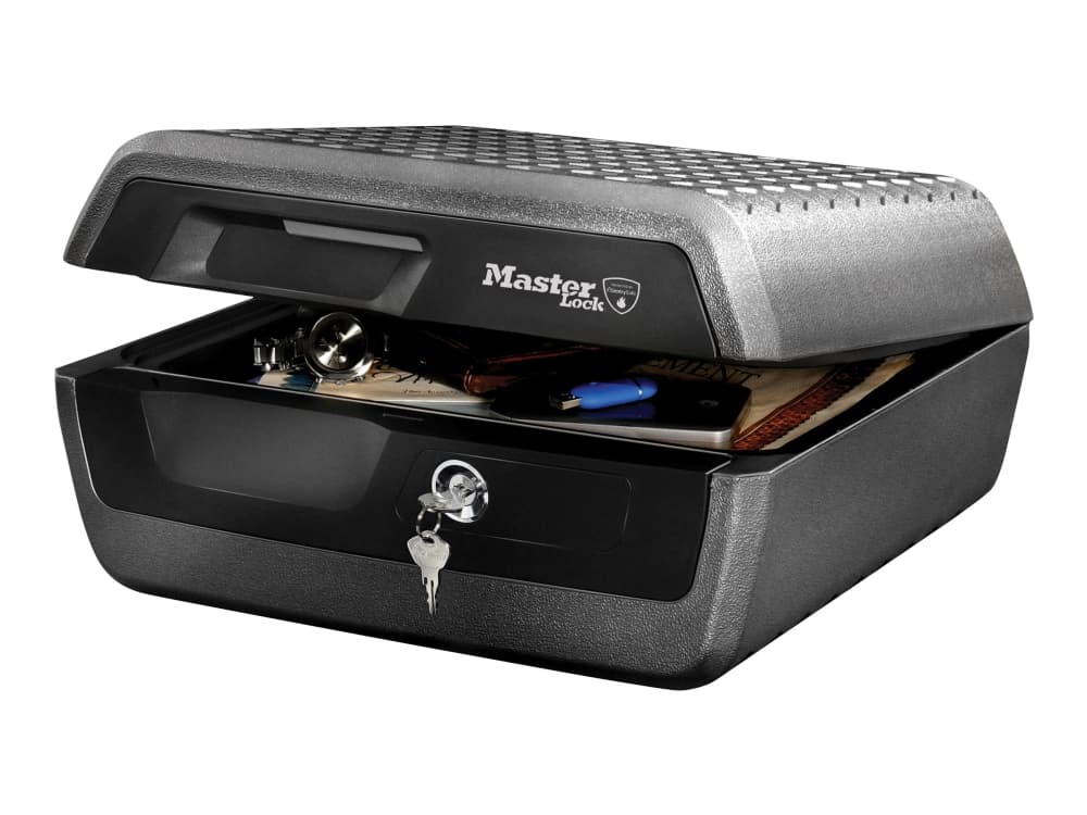 Master Lock LCFW30100 - Förvaringsbox - för A4 - 10.2 liter - svart, kolgrå