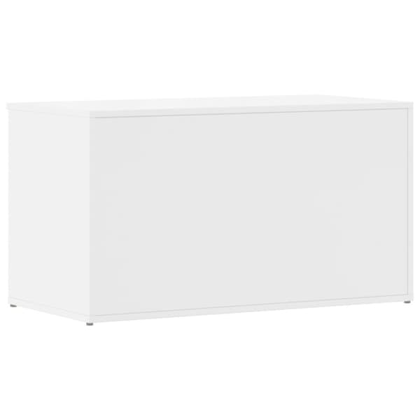 vidaXL Förvaringskista vit högglans 84x42x46 cm konstruerat trä