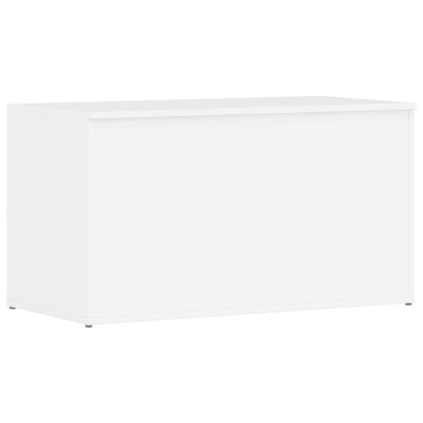 vidaXL Förvaringskista vit högglans 84x42x46 cm konstruerat trä