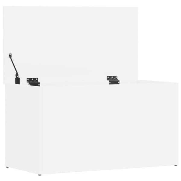 vidaXL Säilytysarkku valkoinen 84x42x46 cm tekninen puu