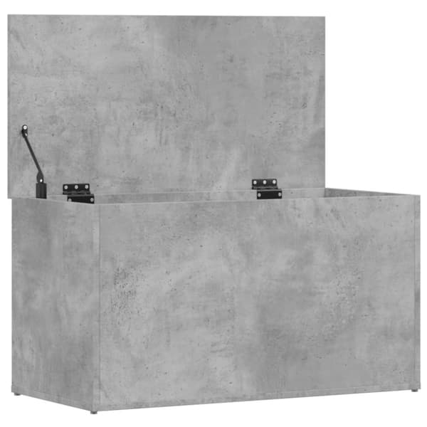 vidaXL opbevaringskasse 84x42x46 cm konstrueret træ betongrå