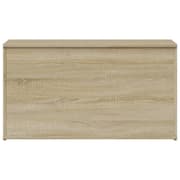 vidaXL Oppbevaringskiste sonoma eik 84x42x46 cm konstruert tre