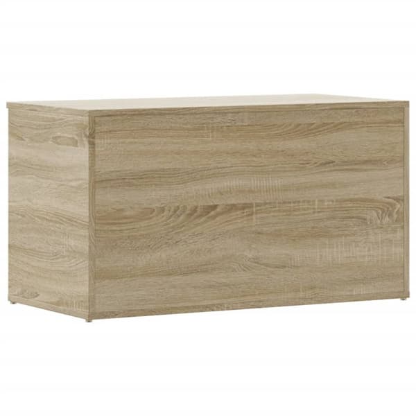 vidaXL Oppbevaringskiste sonoma eik 84x42x46 cm konstruert tre