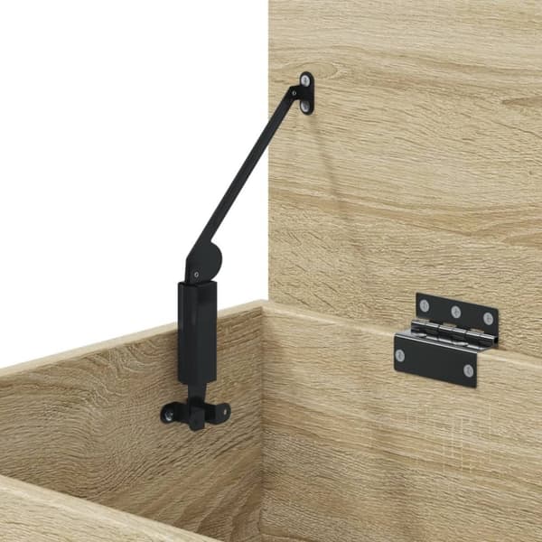 vidaXL Oppbevaringskiste sonoma eik 84x42x46 cm konstruert tre