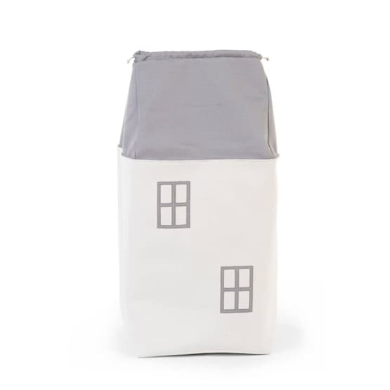 Childhome Leksakslåda Hus Grå Och Benvit