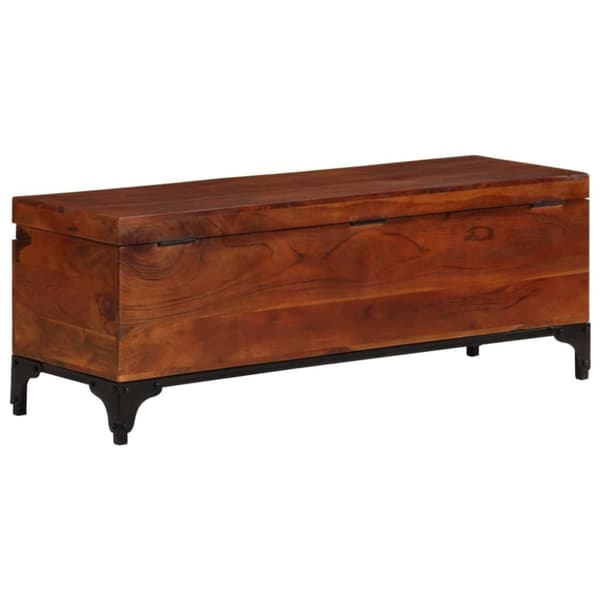 vidaXL opbevaringskiste 110x35x41 cm massivt akacietræ
