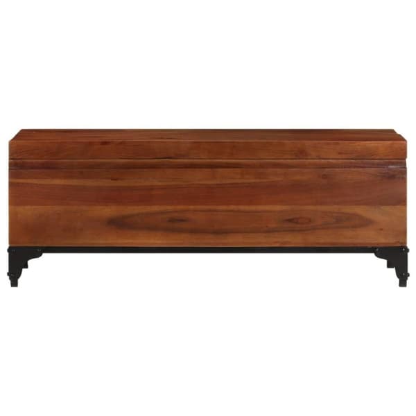 vidaXL opbevaringskiste 110x35x41 cm massivt akacietræ