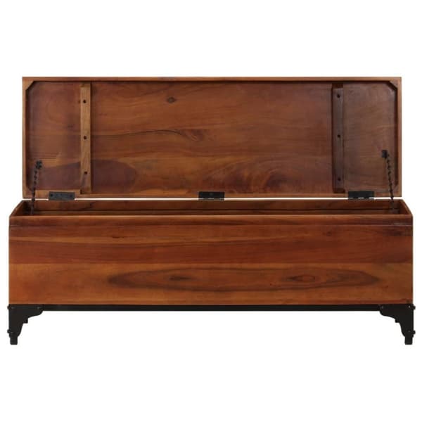 vidaXL opbevaringskiste 110x35x41 cm massivt akacietræ